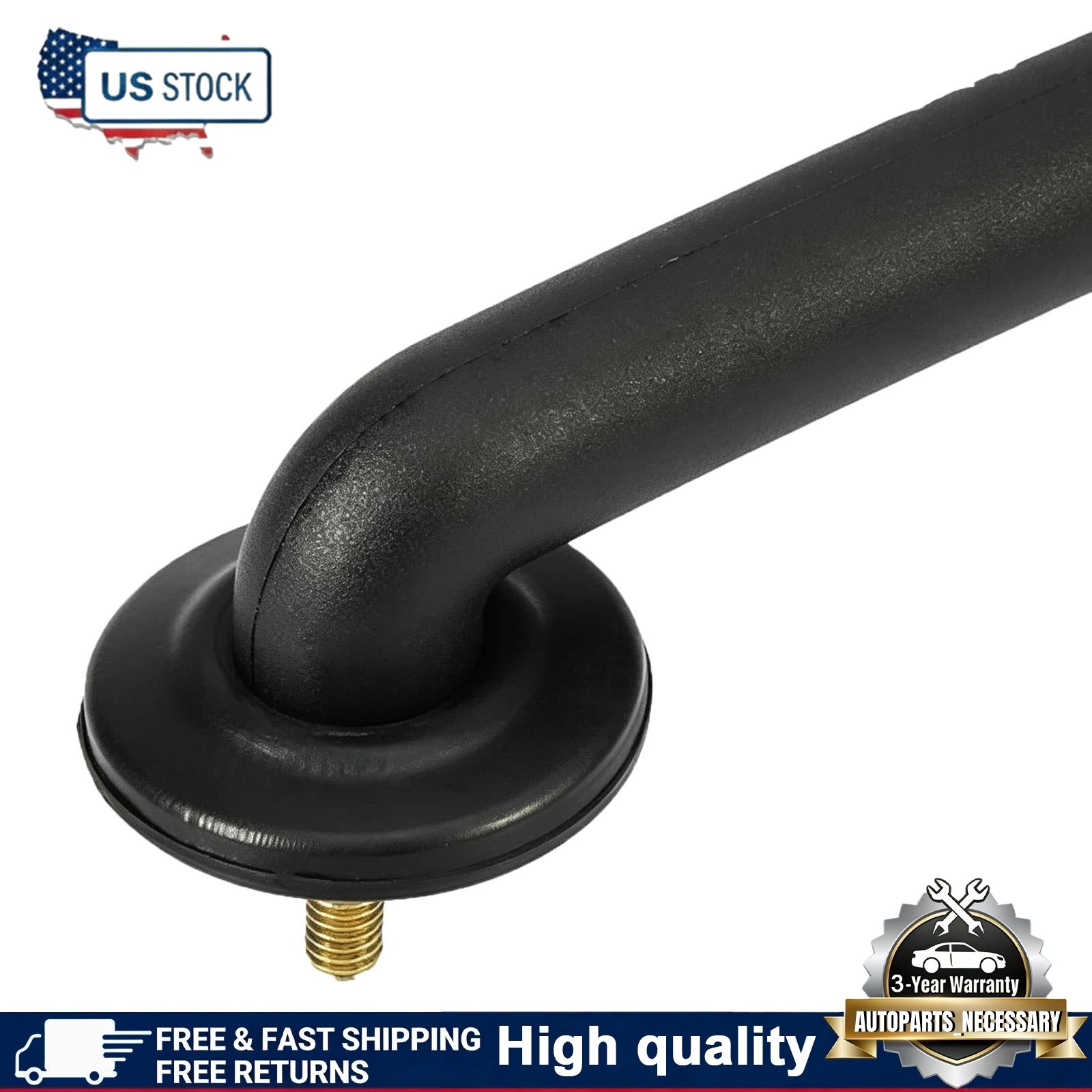 3Pc ABS Rubber Hood Footman Loop Windshield Stops For Jeep Wrangler 1997-2018 JK