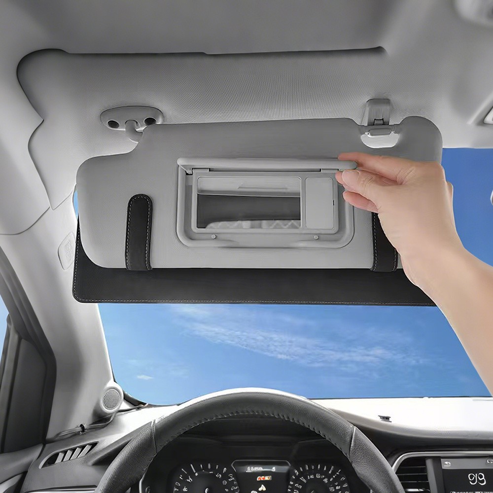 Car Sun Visor Shade Extender Sunshades Extension Board Shield Blocker Front Side