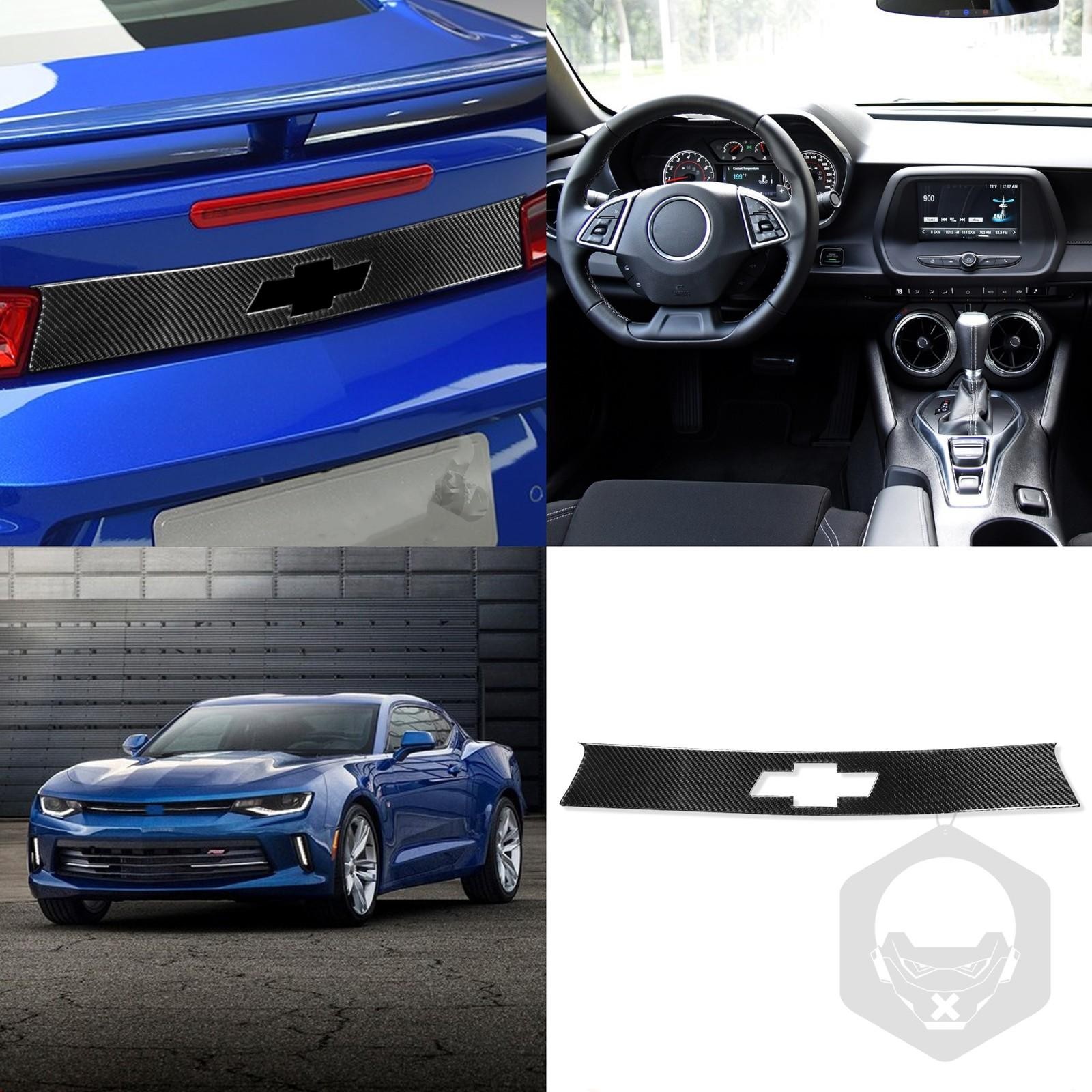 For Chevrolet Camaro 2016-2025 Real Carbon Fiber Trunk Panel Trim