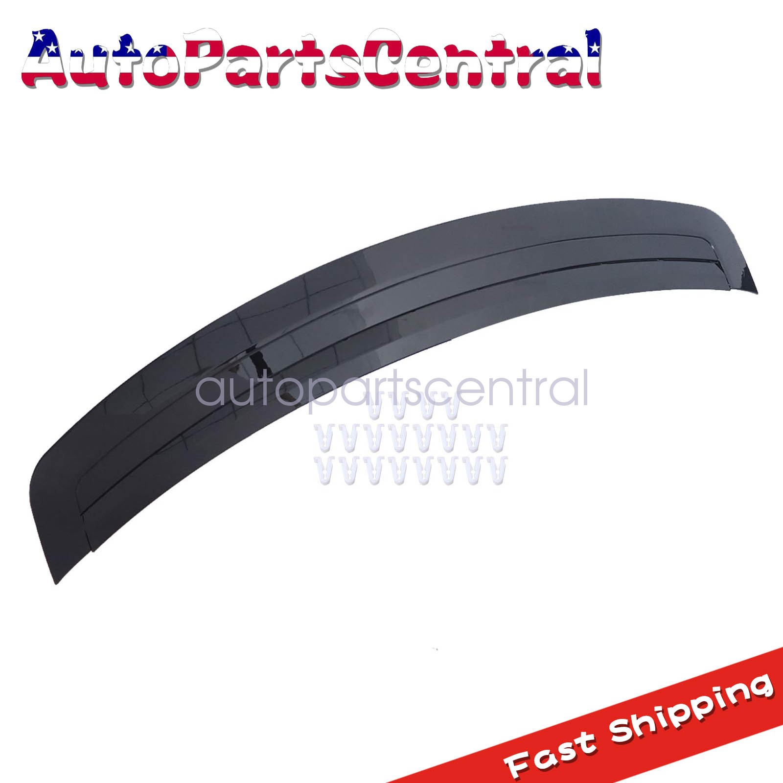 Black Front Hood Bonnet Panel Trim Cover for Range Rover L405 2013-2021