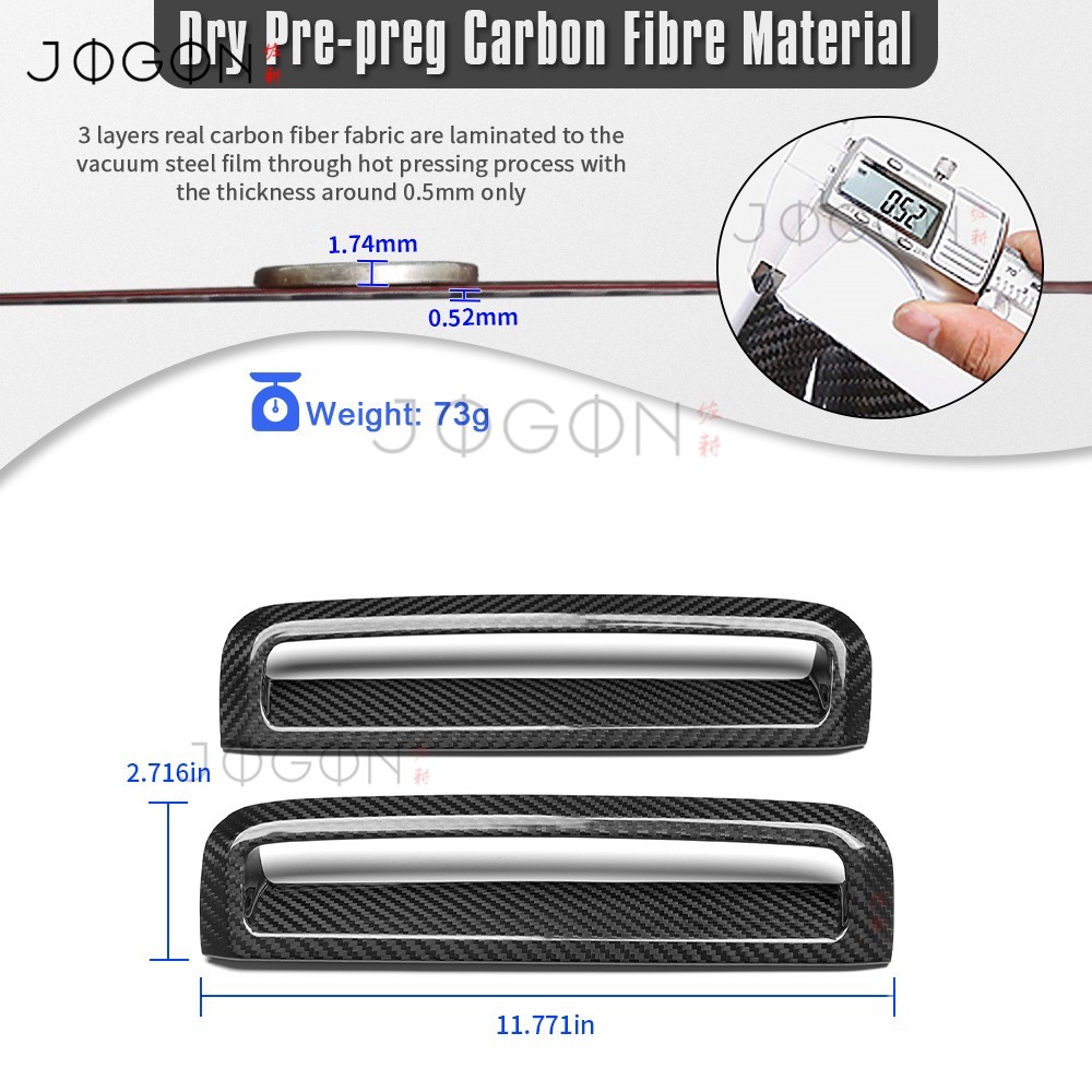 For BMW G26 i4 M440i Gran Coupe Carbon Front Fog Light Grille Side Vent Cover