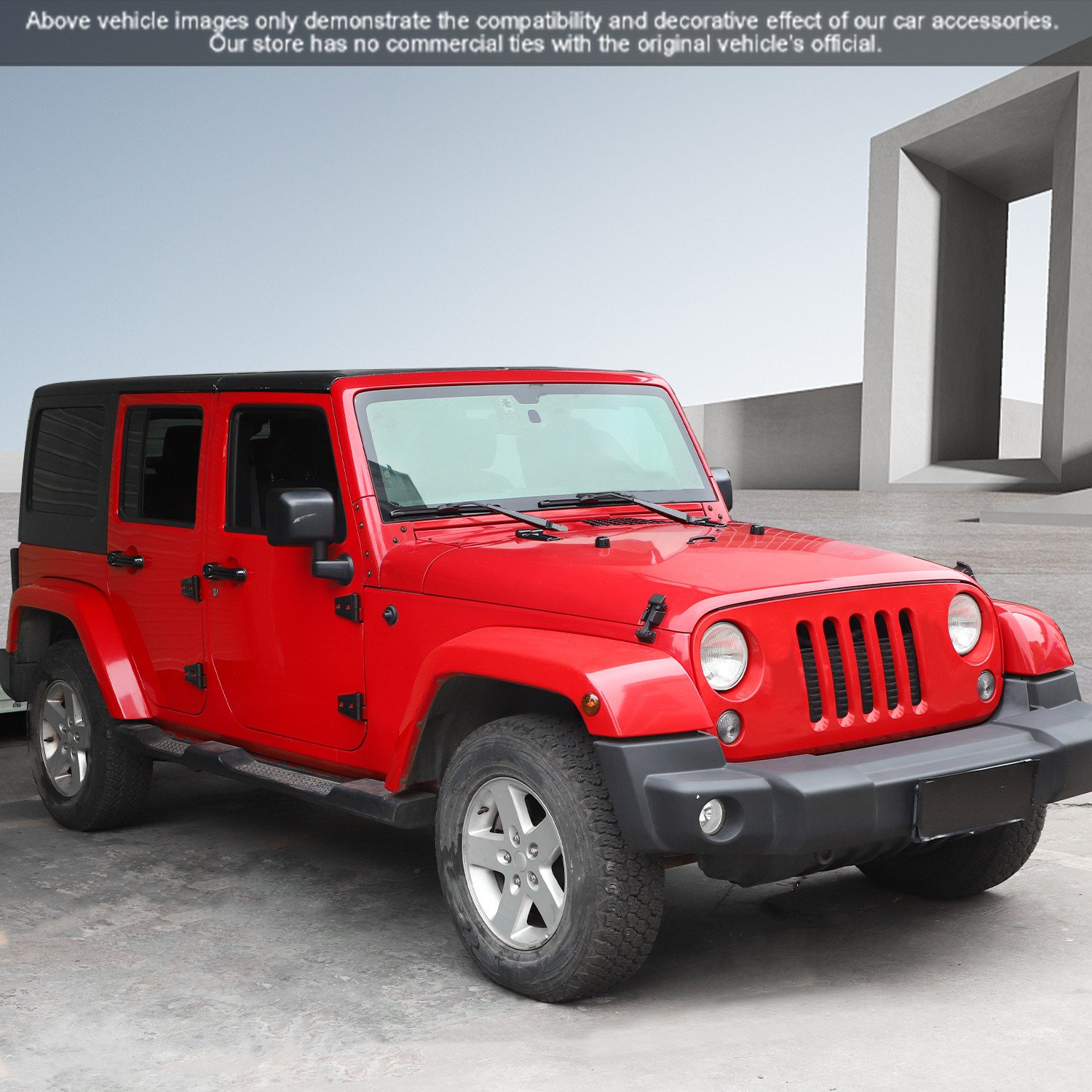 31PCS Full Set Exterior Cover Trim Kit Fit for 07-18 Jeep Wrangler JK JKU Carbon