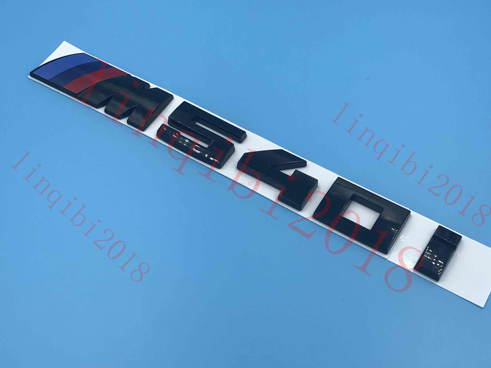 Gloss Black NEW Rear Trunk M540i Emblem Decal Badge FOR 5 Series E34 E39 E60
