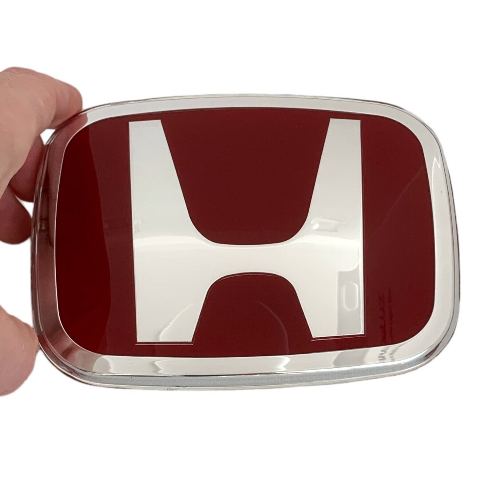 RED H Front Grille Emblem Accord 18-22 CR-V 12-22 Crosstour 12-15 Pilot 16-18
