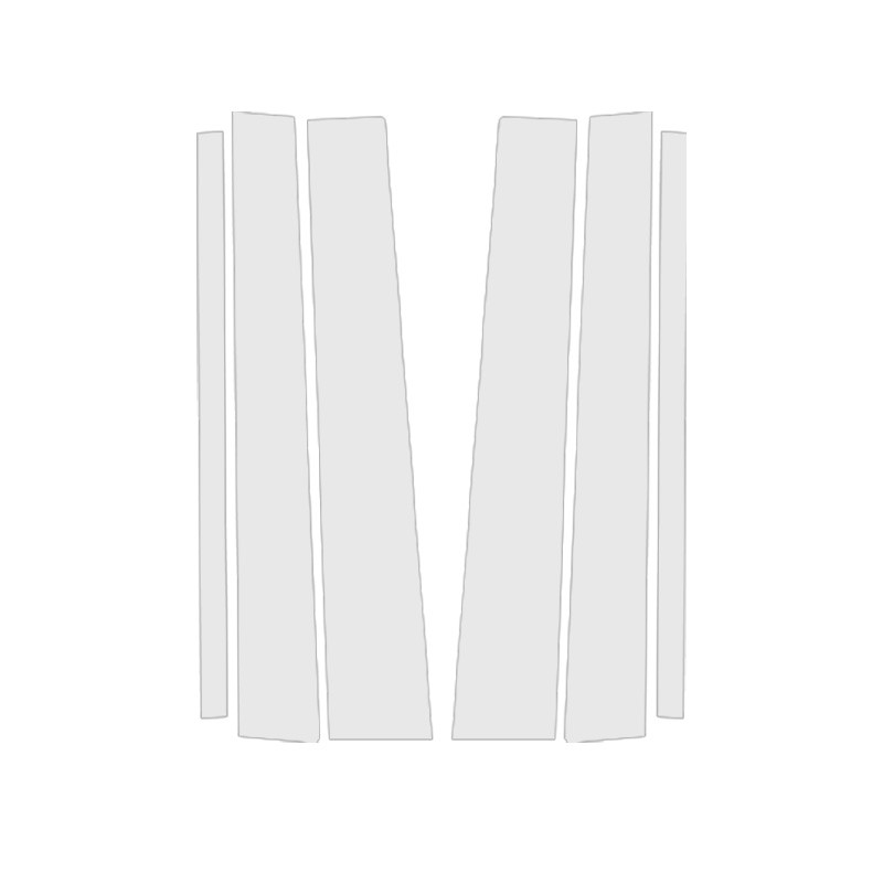 6x Silvery Pillar Post Door Molding Trim Fit For Saturn Vue 2002-2007 2006 2005