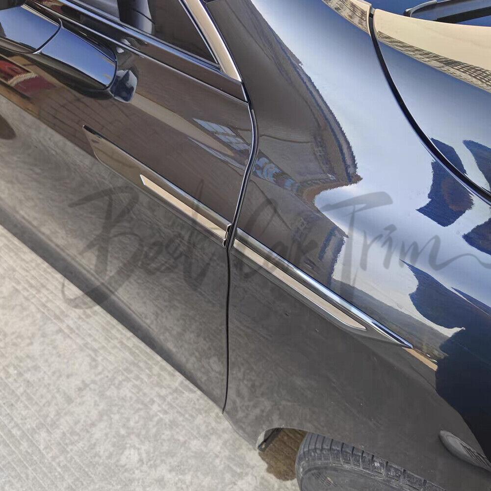 4pcs Car Body Door Side Fender Trim Dagger Emblem Sticker Vent Cover Decal Decor