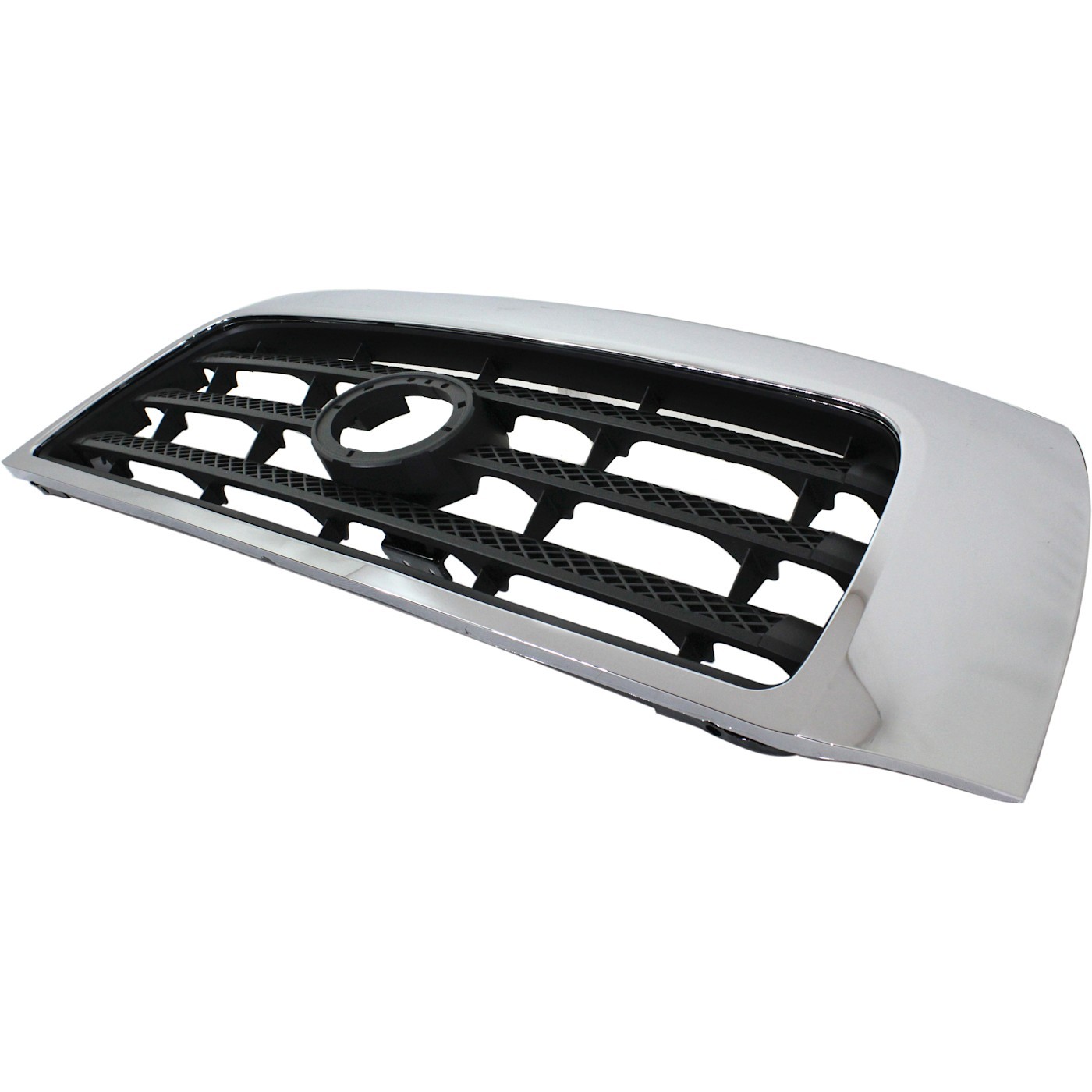 Grille For 2007-2009 Toyota Tundra Chrome Shell w/ Black Insert Plastic