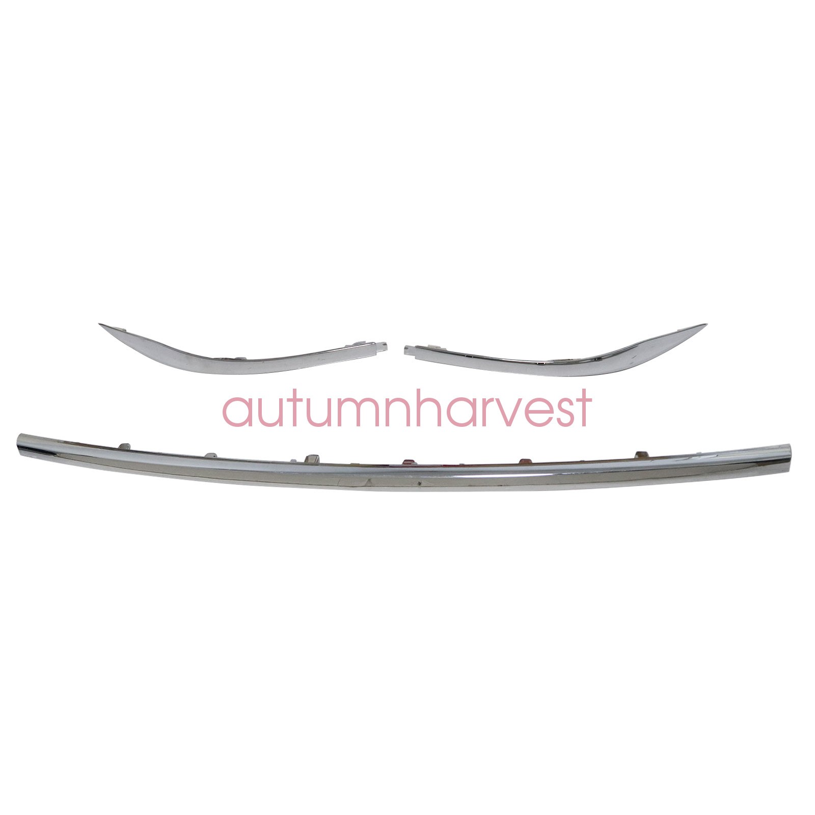 3Pcs Rear Bumper Center Left Right Chrome Molding For Nissan Murano 2015-20