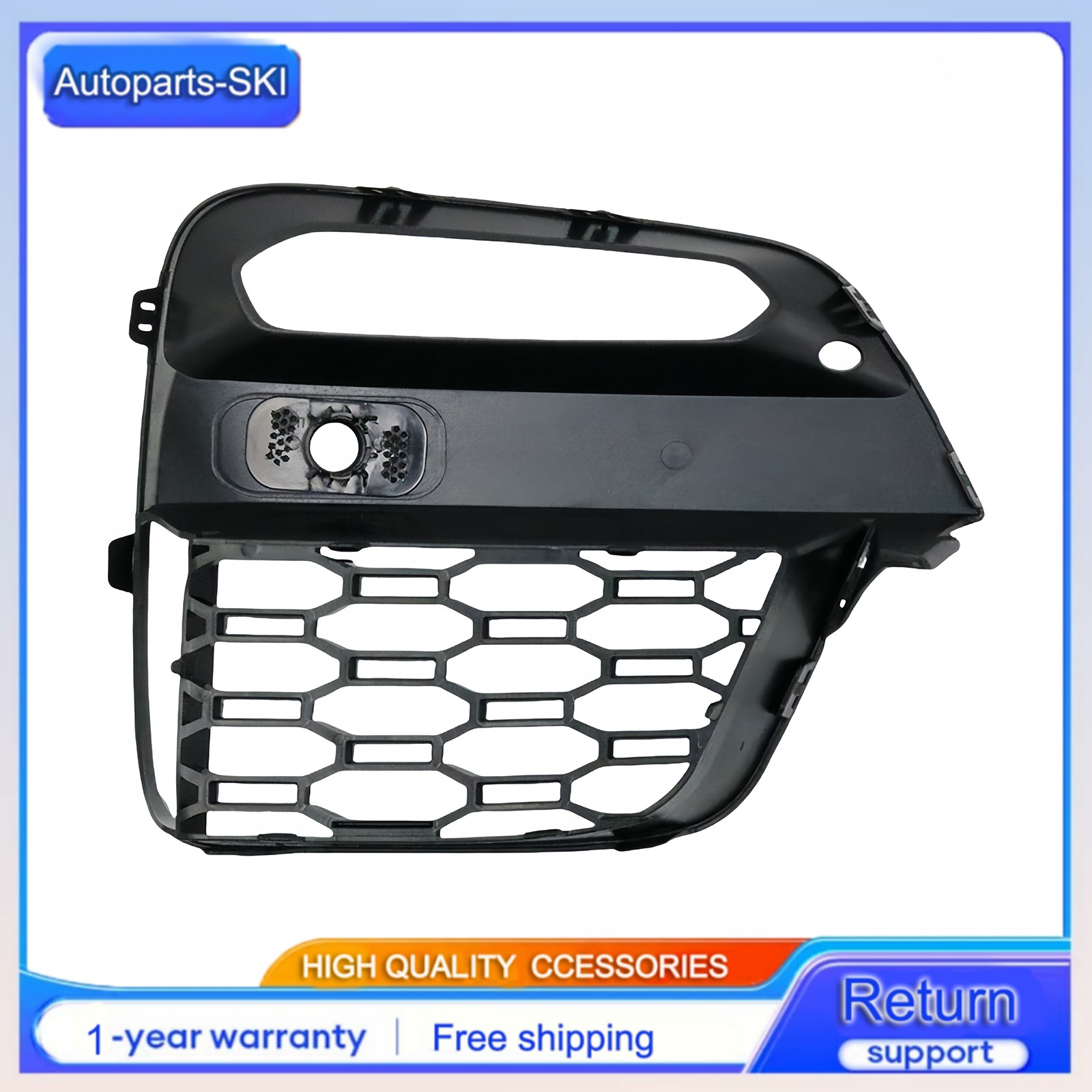 For BMW X3 G01 X4 G02 2019 – 2021 2PCS Front Bumper Outer Grille Fog Lamp Cover