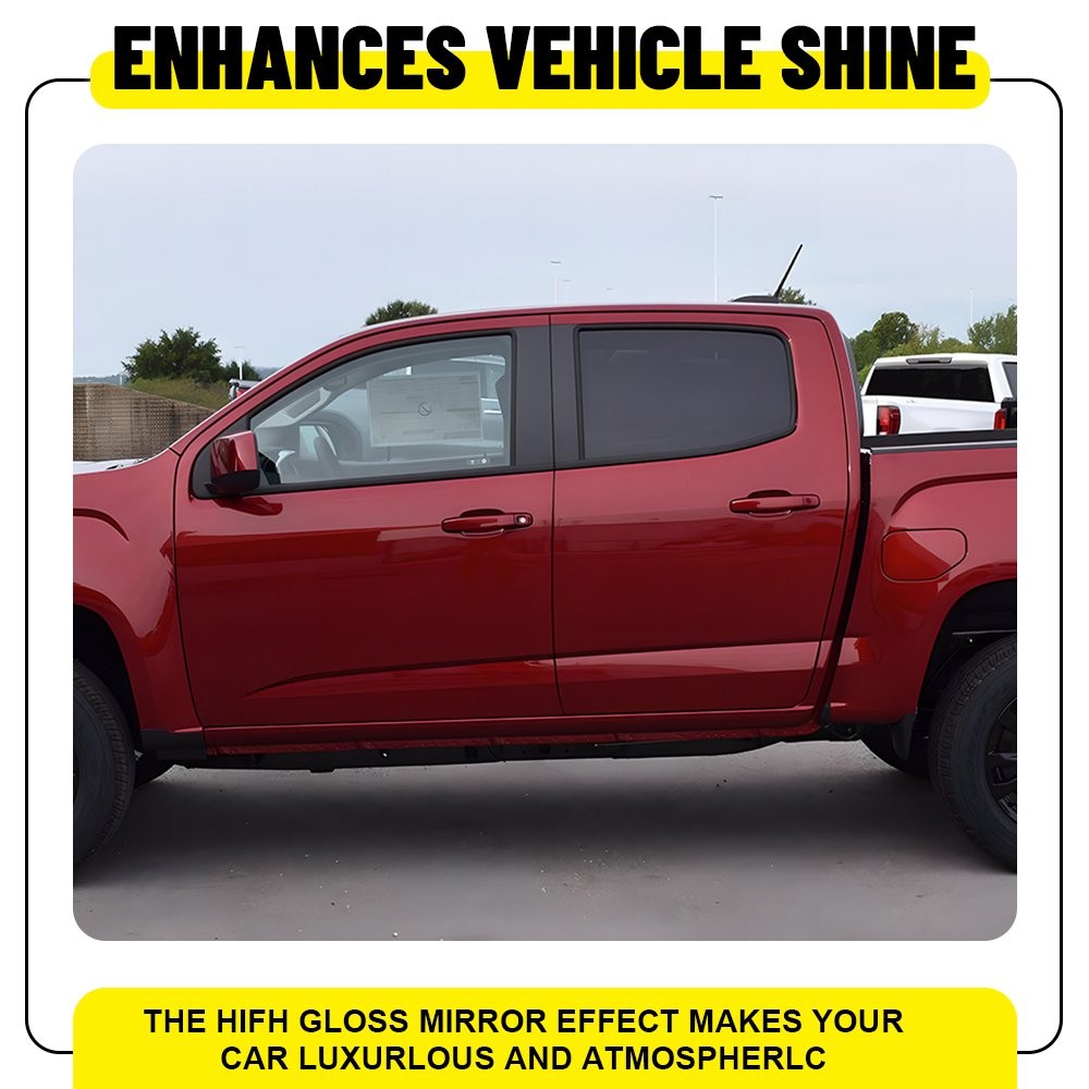 4X Side B Pillar Door Trim Cover Black For 2015-2022 Chevy Colorado & GMC Canyon