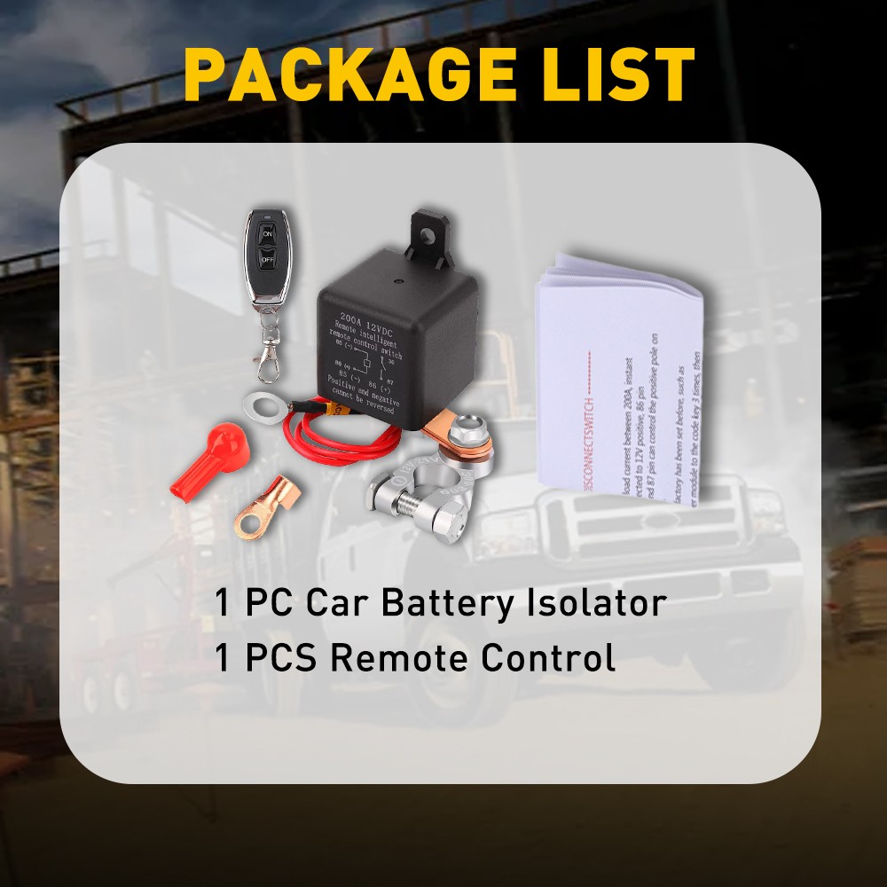 Remote Control Switch Battery Car Power Disconnect Kill Master Isolator Cut Off