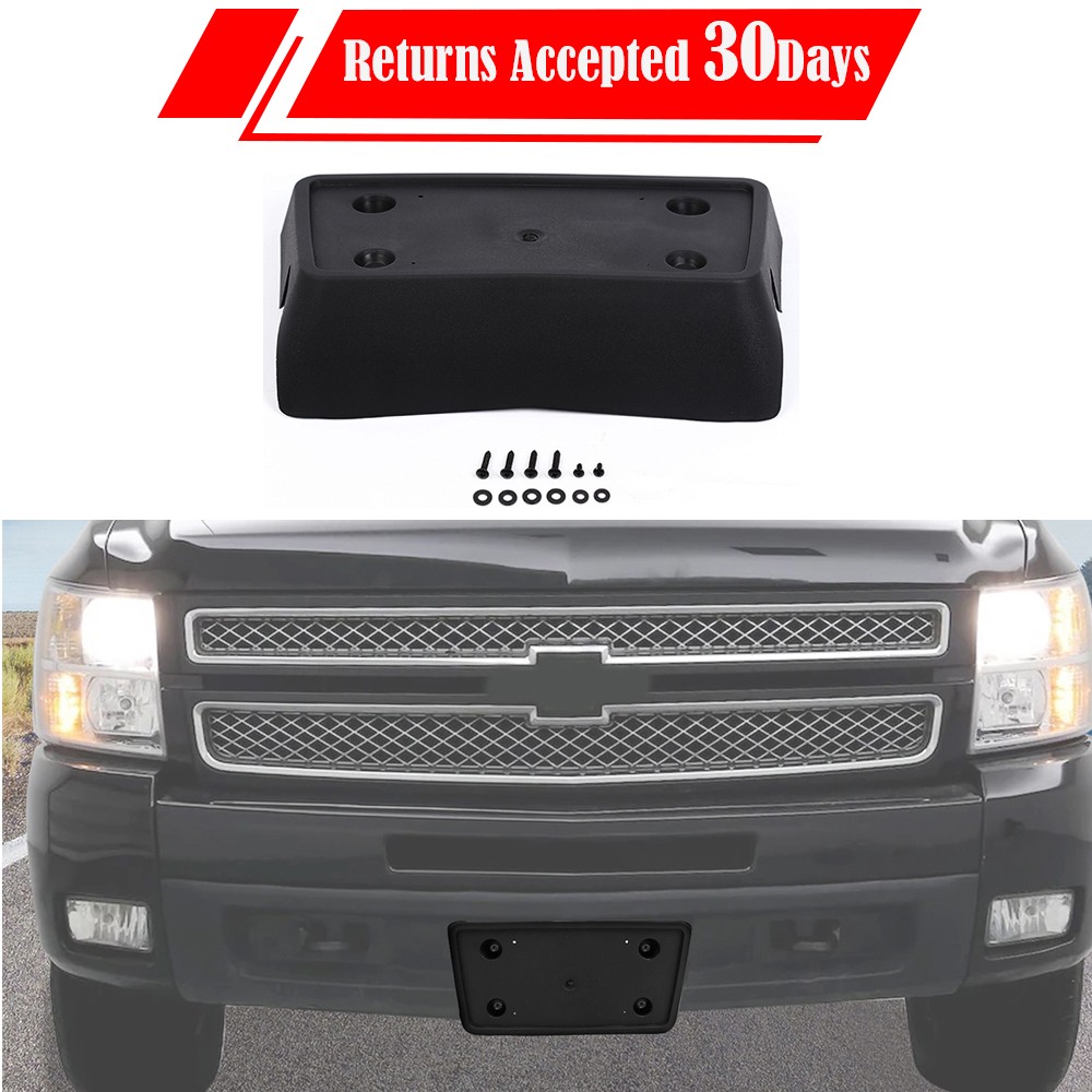 For Chevy Silverado 2007-2013 Front License Plate Frame Mounting Bracket Holder