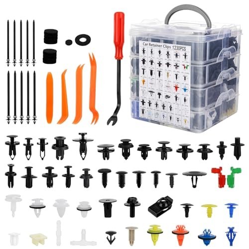 1365Pcs Car Push Retainer Clips Kit for Toyota GM Ford Honda Acura Chrysler