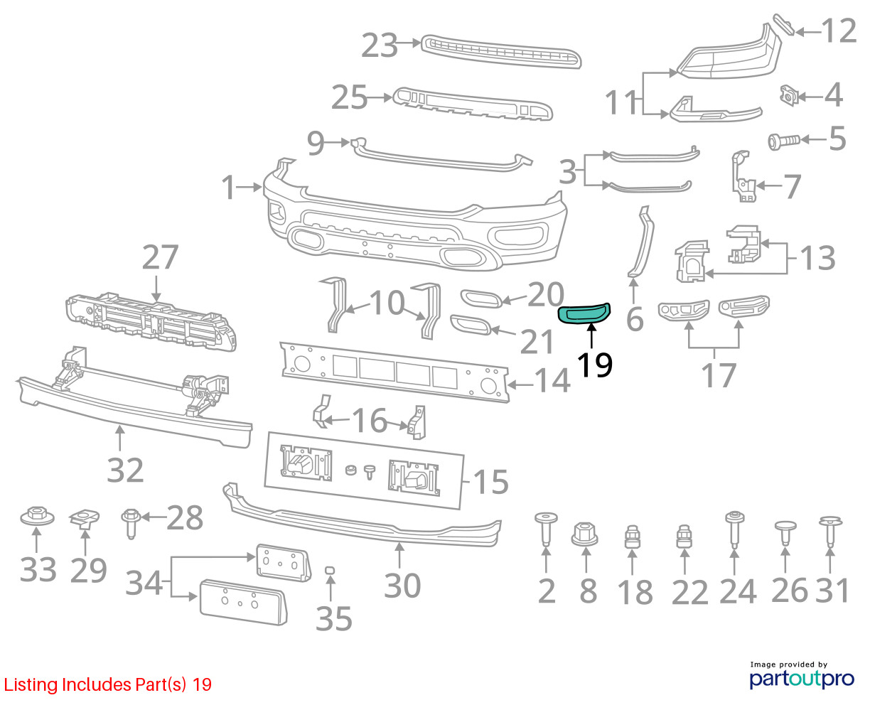 2020 Ram15new Lower Grille Sku#4437471