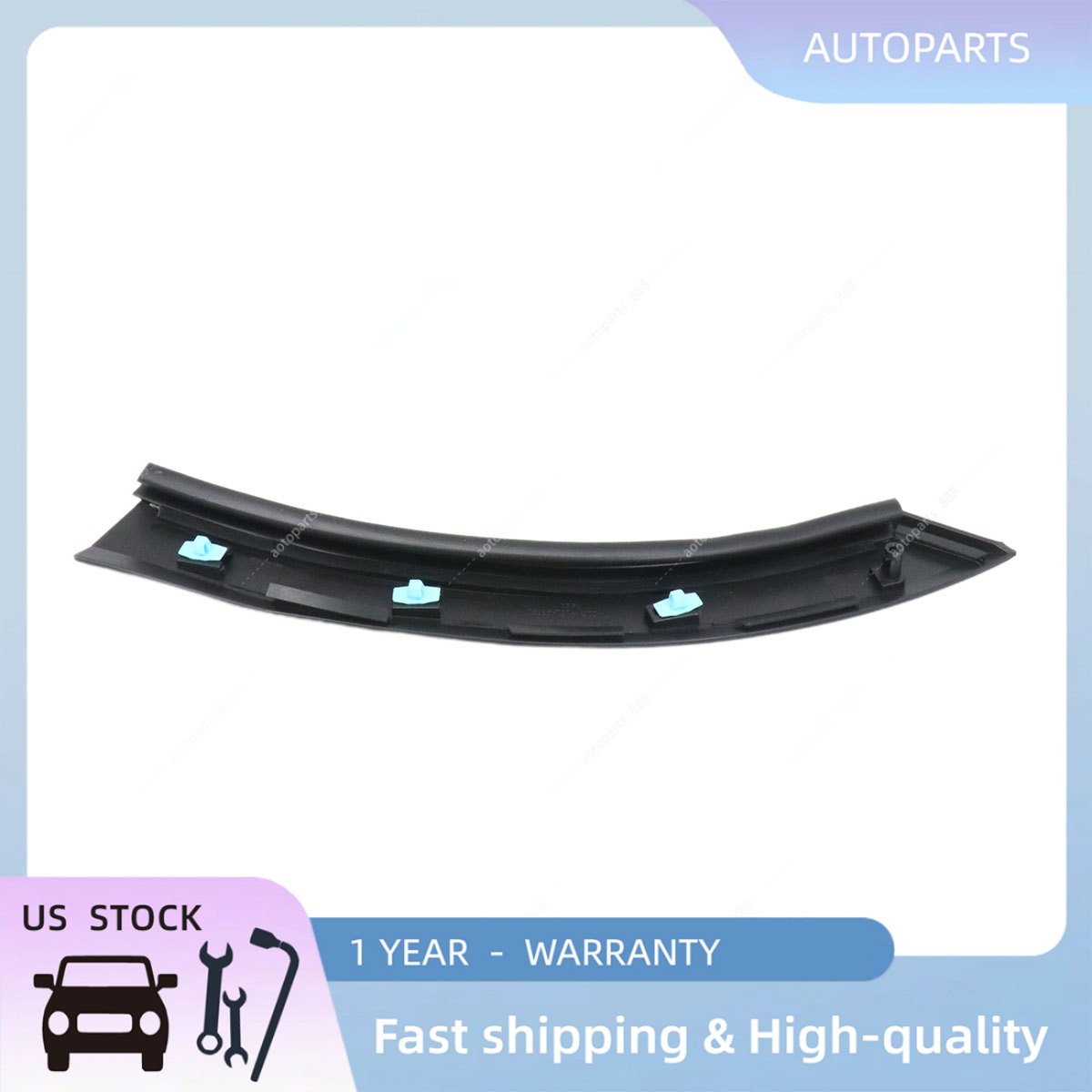 For Honda Pilot 2016-2022 Black Driver Rear Door Wheel Arch Molding Garnish Trim