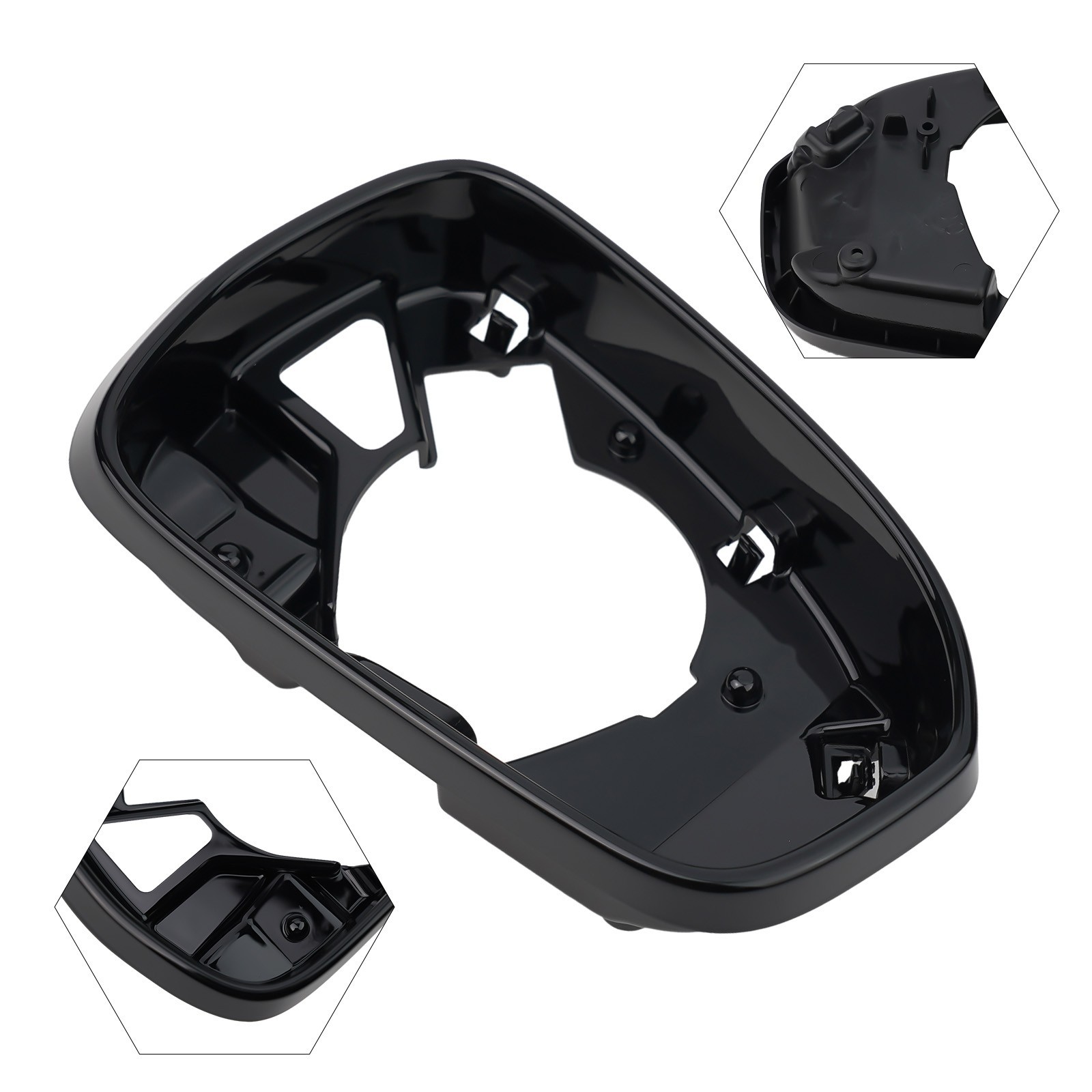 Sleek Black Mirror Frame Trim Replacement for Ford Fusion Perfect Fitment