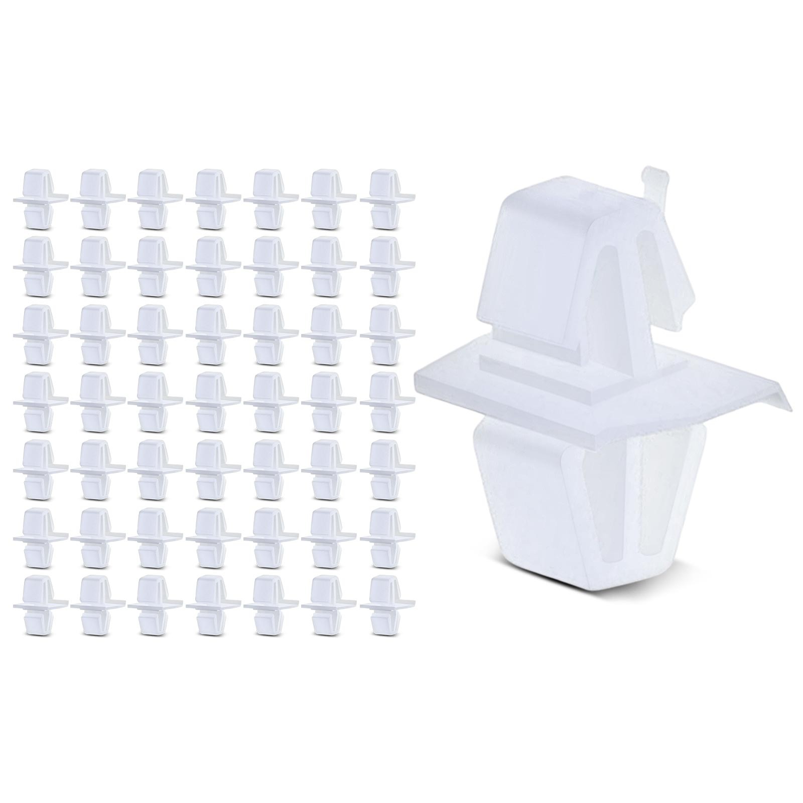A-Premium 50Pcs 24mm Nylon Rocker Panel Moulding Clip Fastener for Volvo S40 V40