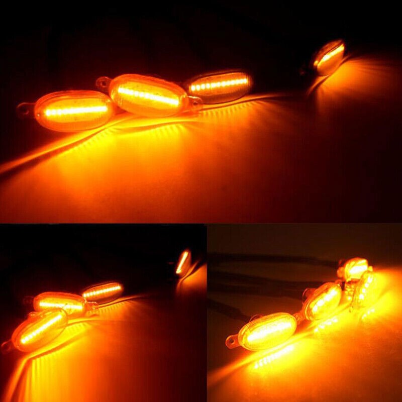 For Chevy Colorado 15-2020 Front Grille LED Light RAPTOR-Style Amber Grill Light