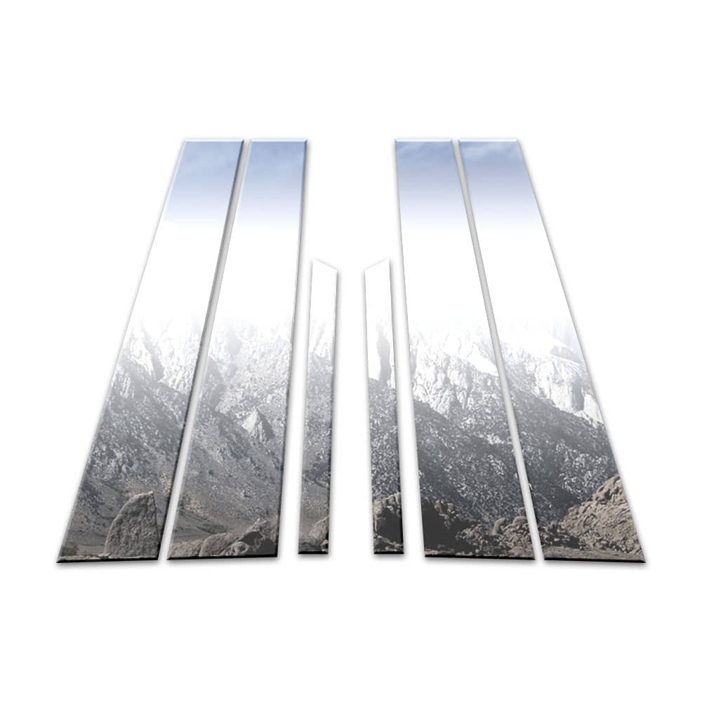 Chrome Pillar Post Covers for 2014-2020 Mercedes S Class 6 Pieces