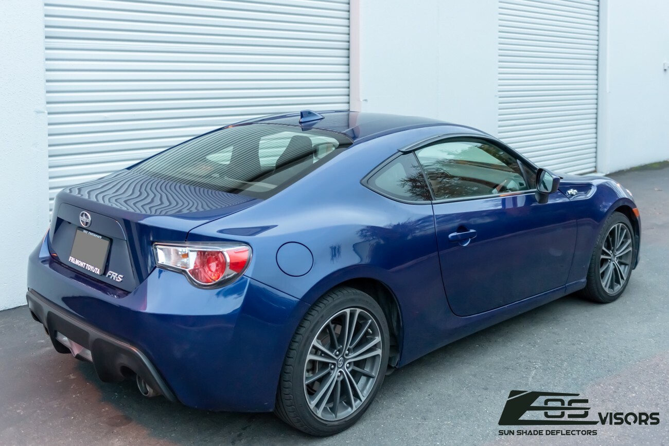 EOS Visors For 13-21 Scion FRS | Subaru BRZ JDM CLIP-ON Side Window Deflectors