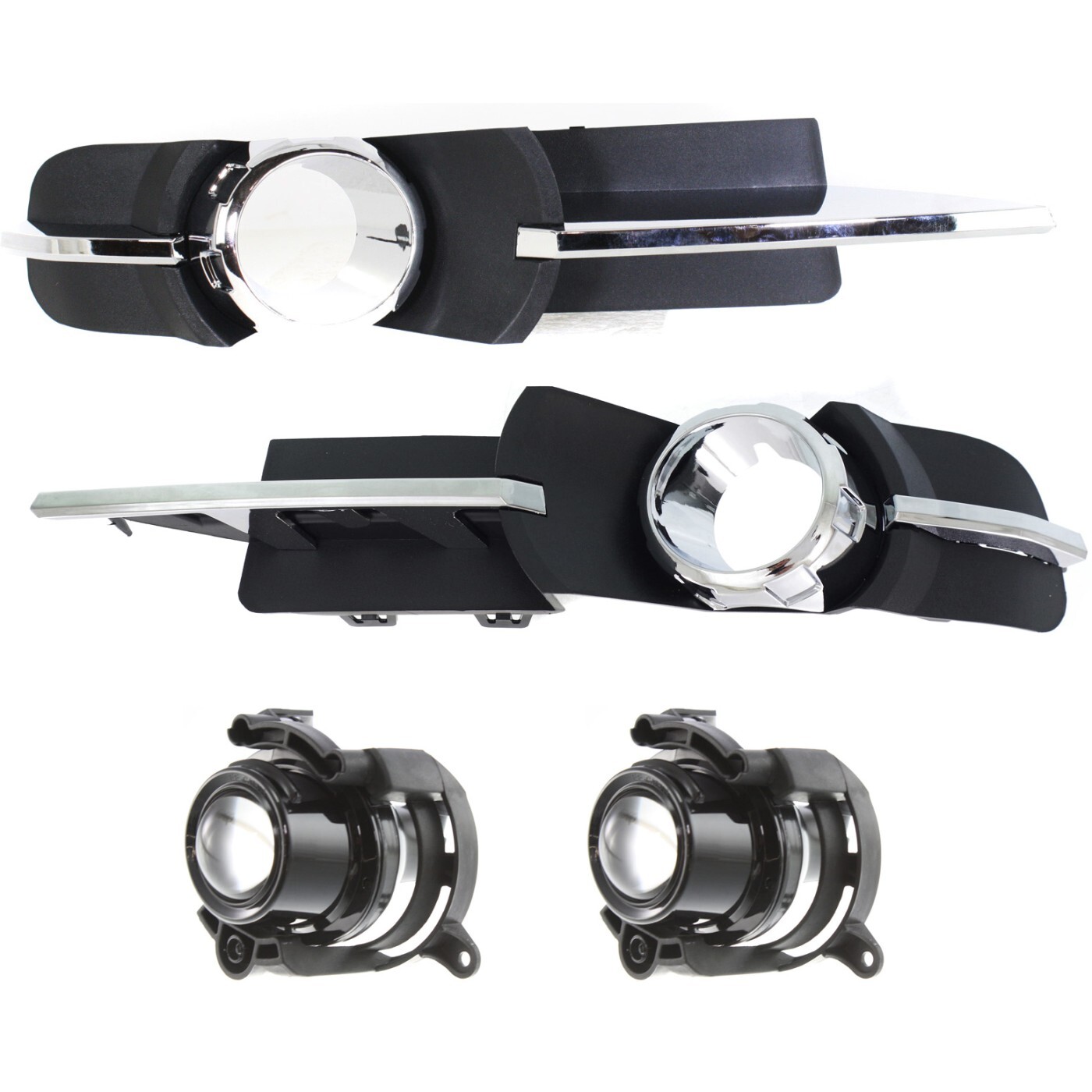 Fog Light Kit For 2008-2012 Chevrolet Malibu Front Driver and Passenger Side