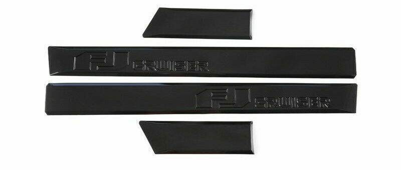 4Pcs Fit for FJ Cruiser 2007-2016 Black Door Side Sill Molding Trim Guard Cover