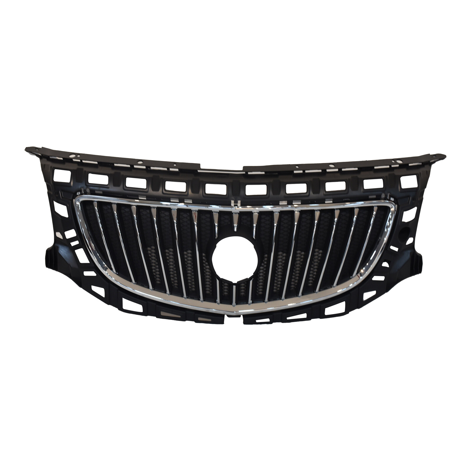 For 2011-2013 Buick Regal Front Upper Grille Chrome Shell W/ Black Insert USA