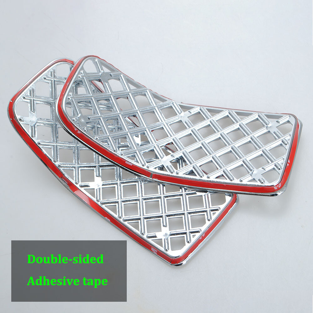 7Pcs Chrome Front Grille Insert Mesh Decor Ring For Jeep Cherokee 2014-18 Access