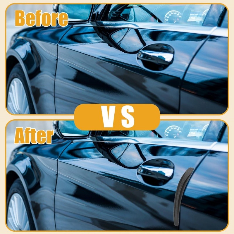 4Pcs Universal Car SUV Rear Bumper Guard Side Anti-Scratch Protector Trim Strips