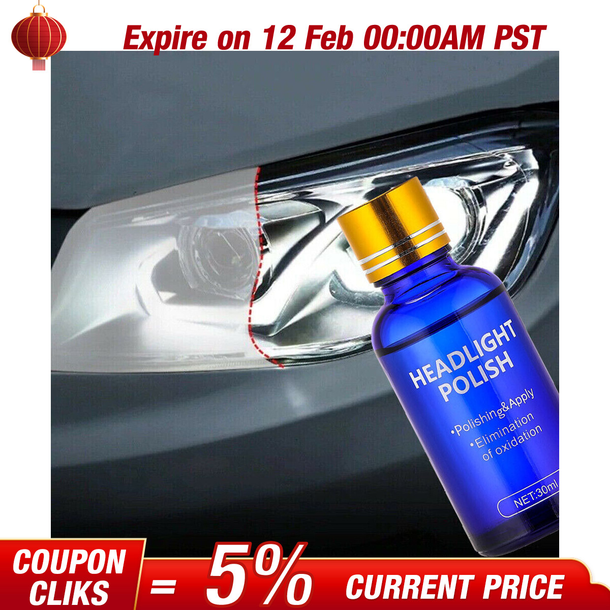 Car Parts Headlight Cover Len Restorer Cleaner Repair Liquid Accessories Sknwutw