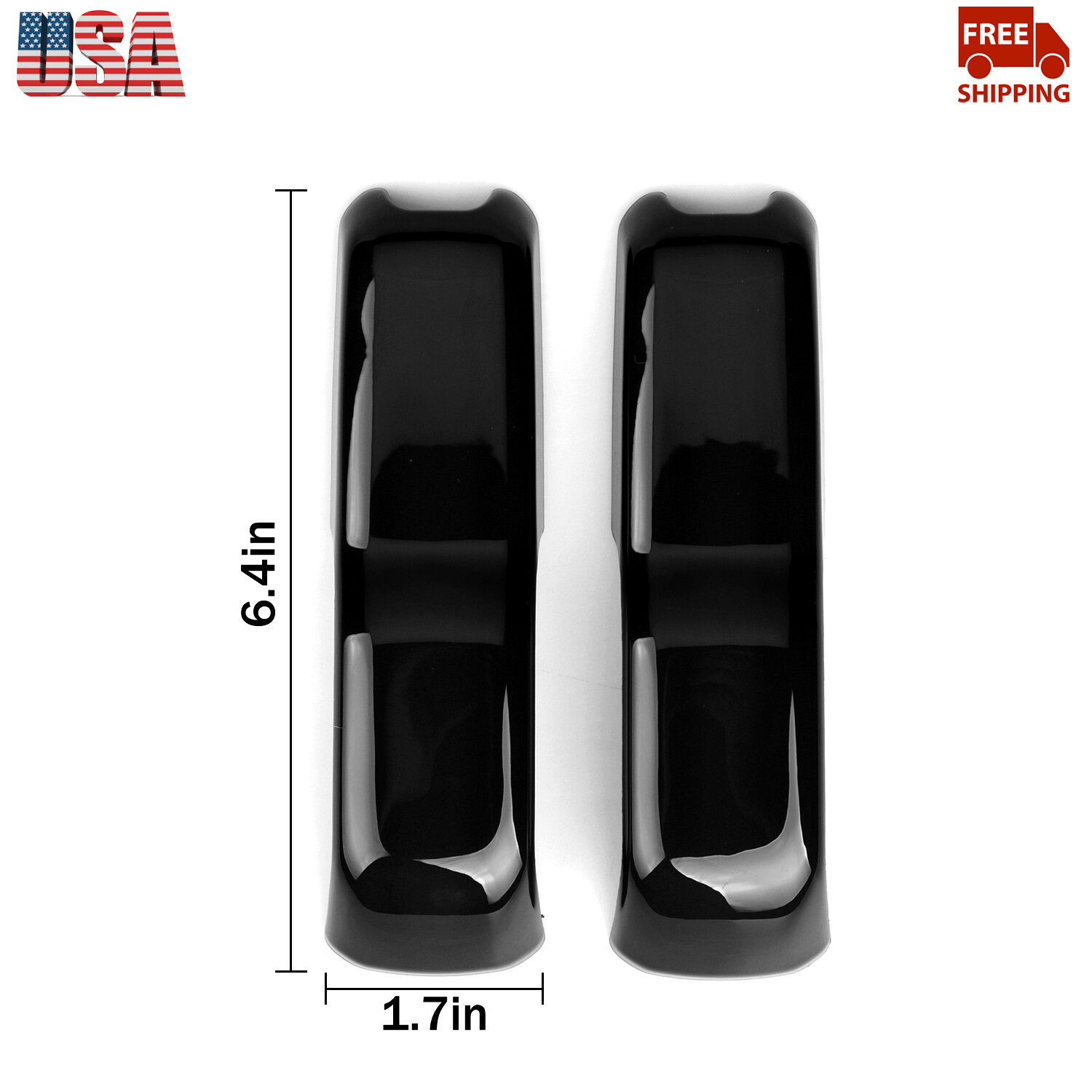 Hood Spray Nozzle Decorative Cover Trim Black For Jeep Wrangler JL 2018+ 2/4Dr