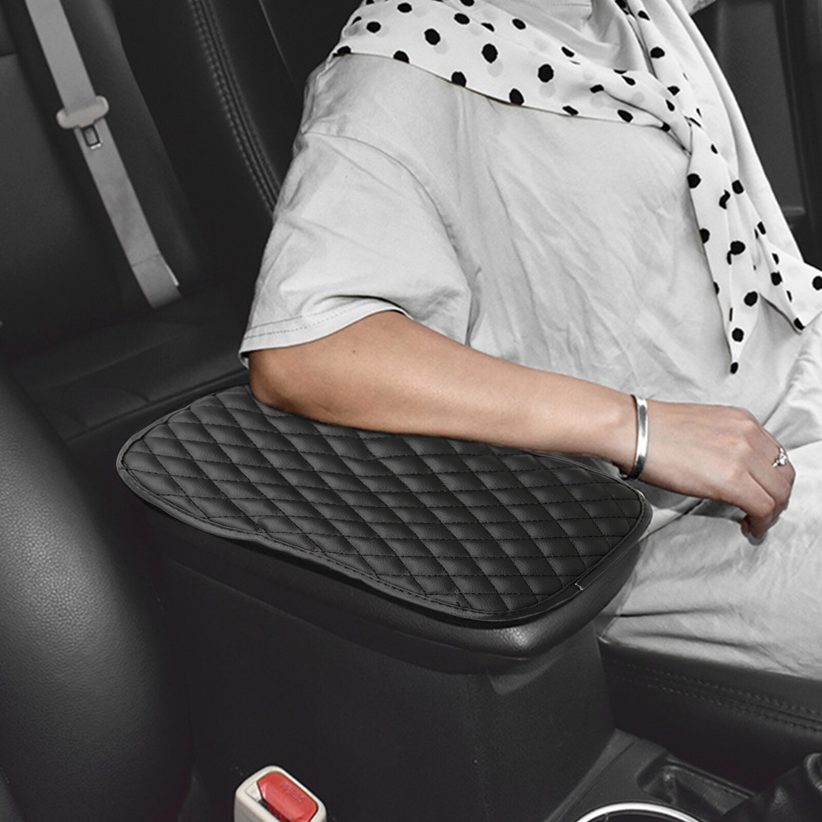 Universal Car Armrest Pad Mat Cover Center Console Box Cushion Protector 1X