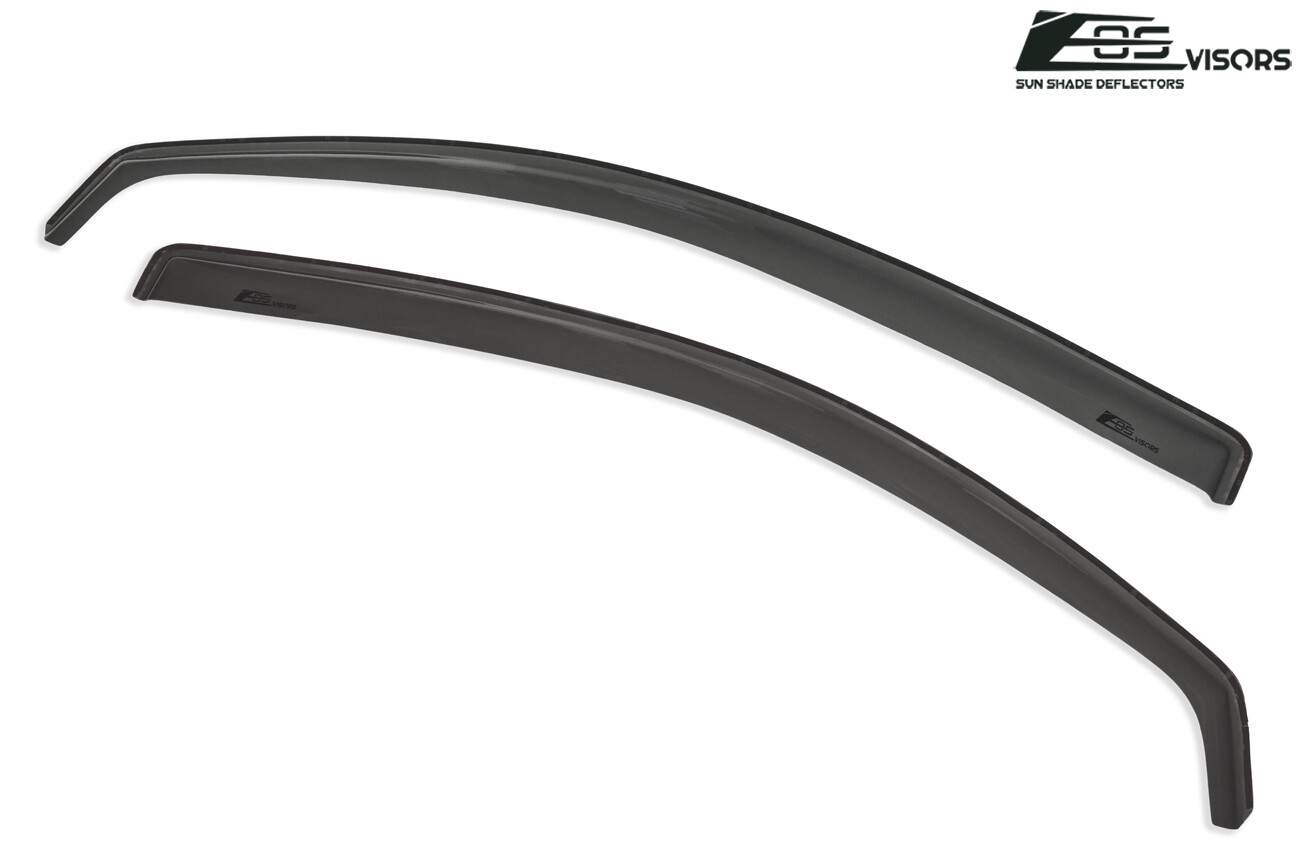 JDM IN-CHANNEL SMOKE TINTED Side Window Sun Shade Rain Guards For 05-10 Scion tC