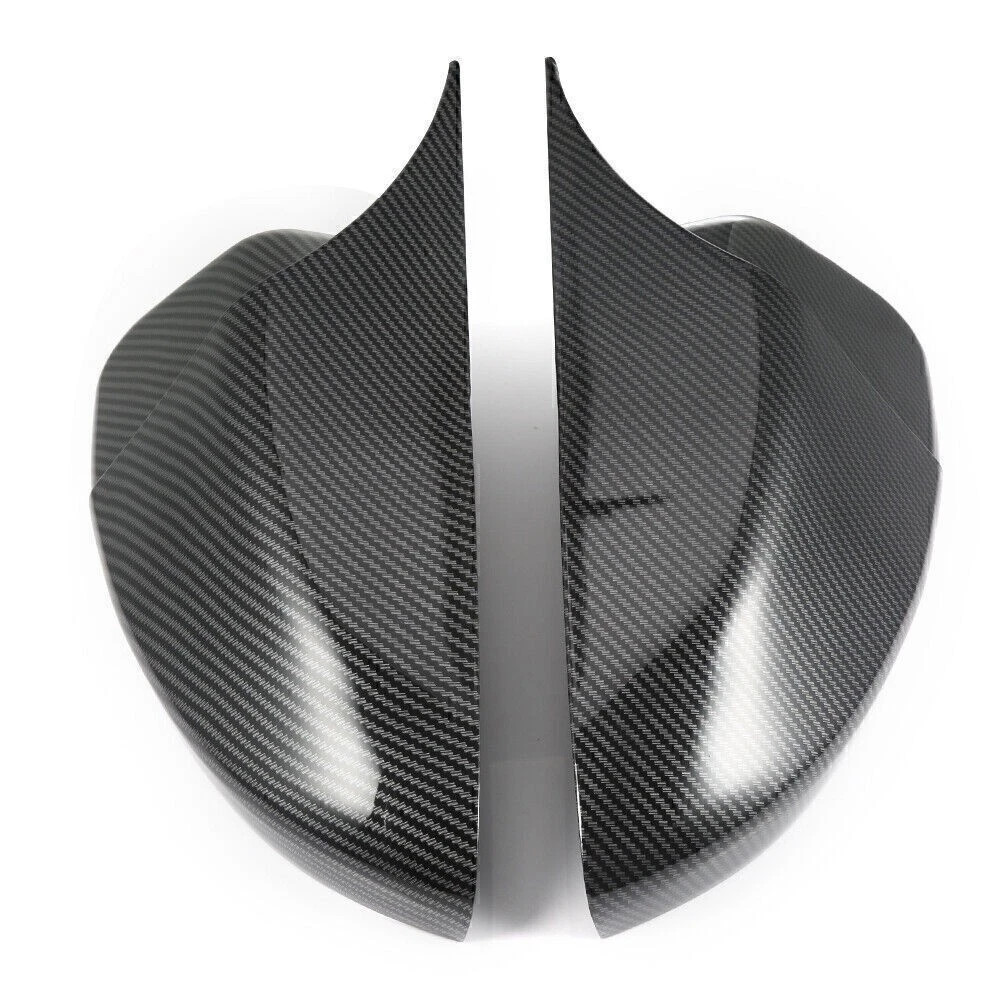 2X For Honda Accord 2018-2022 Carbon Fiber Side Door Mirror Cover Cap Horn Style