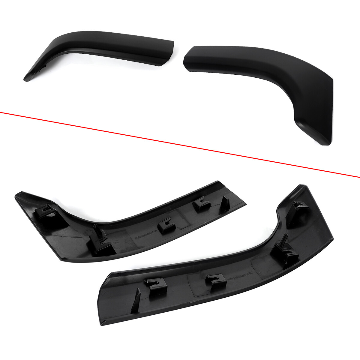 For 2019-2024 RAM 2500 3500 Matte Black Front Grille Trim Headlight Molding New