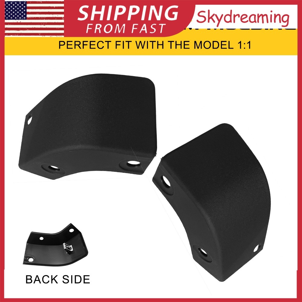 For 2021-23 F-150 LH/RH Side Stone Guard Rock Rear Trim Molding Kit Pair