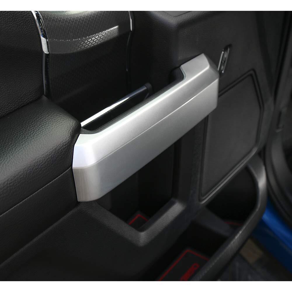 4pc Silver Inner Door Handle Decorative Covers Trim for Ford F150 2015 2016-2020