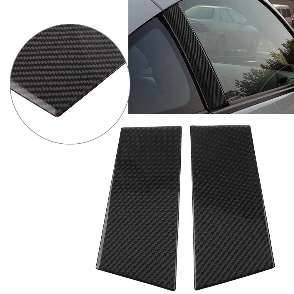 2x Exterior Door Window B Pillar Post Cover Trim For Nissan 350Z Z33 2003-2009