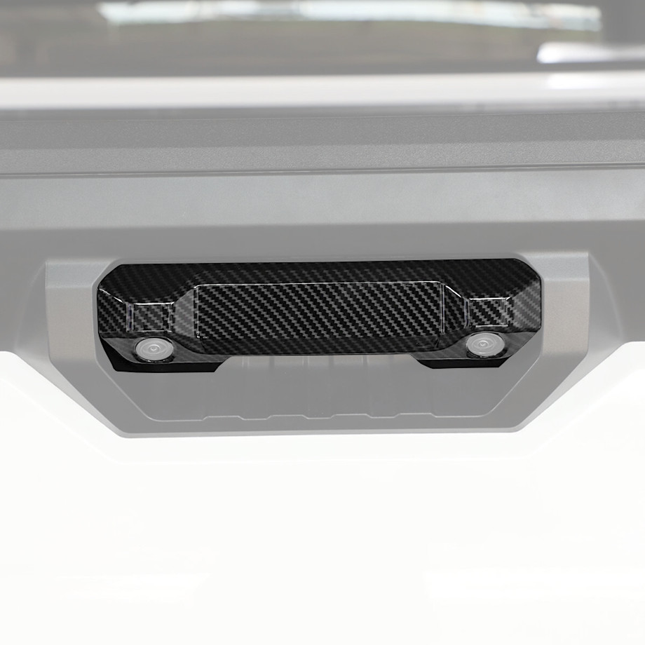 For Toyota Tundra 22-25 Carbon Fiber Tailgate Door Handle Cover Trim Decor Bezel
