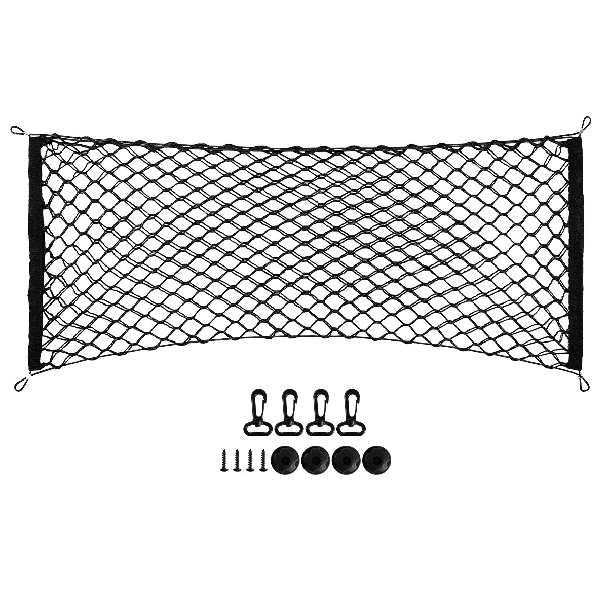 43*20 in Trunk CARGO NET Car Nylon Elastic Mesh Organizer Truck SUV 4 Hook Rear