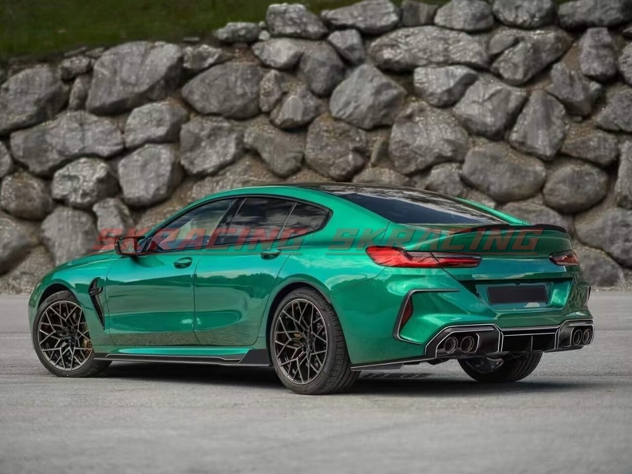 Carbon Fiber/Gloss Black/Unpainted Rear Side Canards Fins for BMW M8 F91 F92 F93