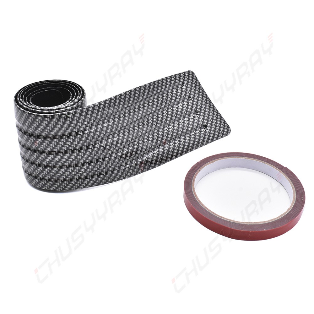 Car Rear Bumper Protector Rubber Trim Strip Trunk Sill Guard Scratch Cover Pad