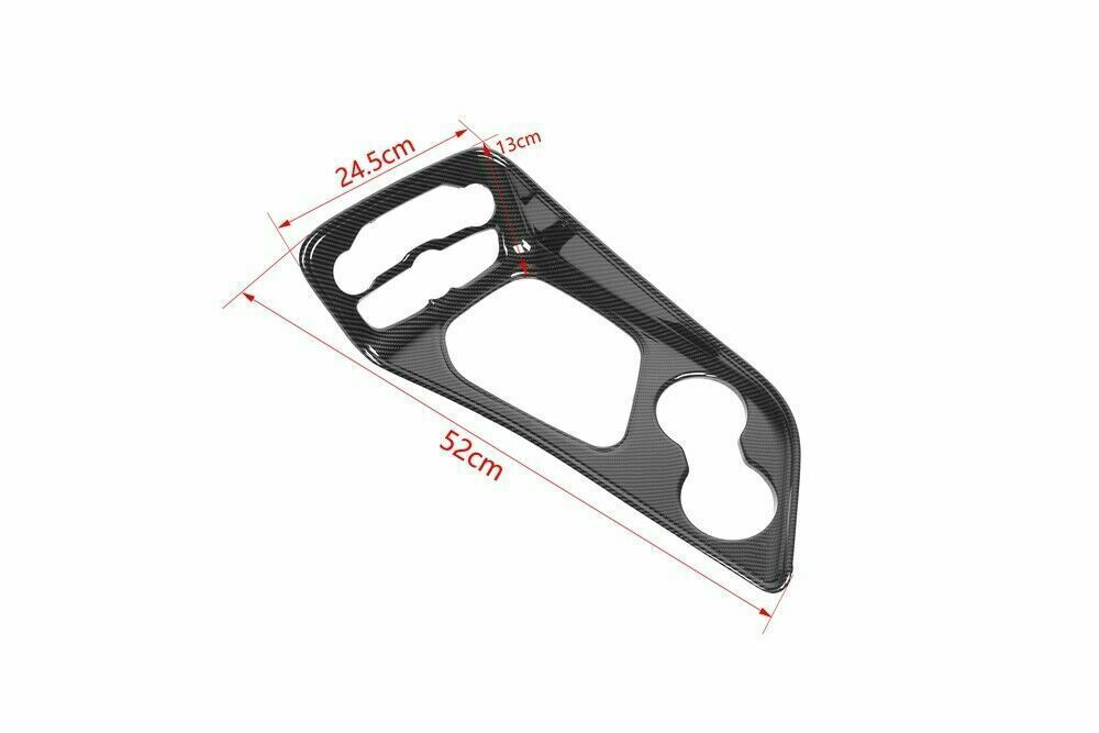 Carbon Fiber Central Control Panel Dash Gear Shift Cover Trim for Challenger 15+