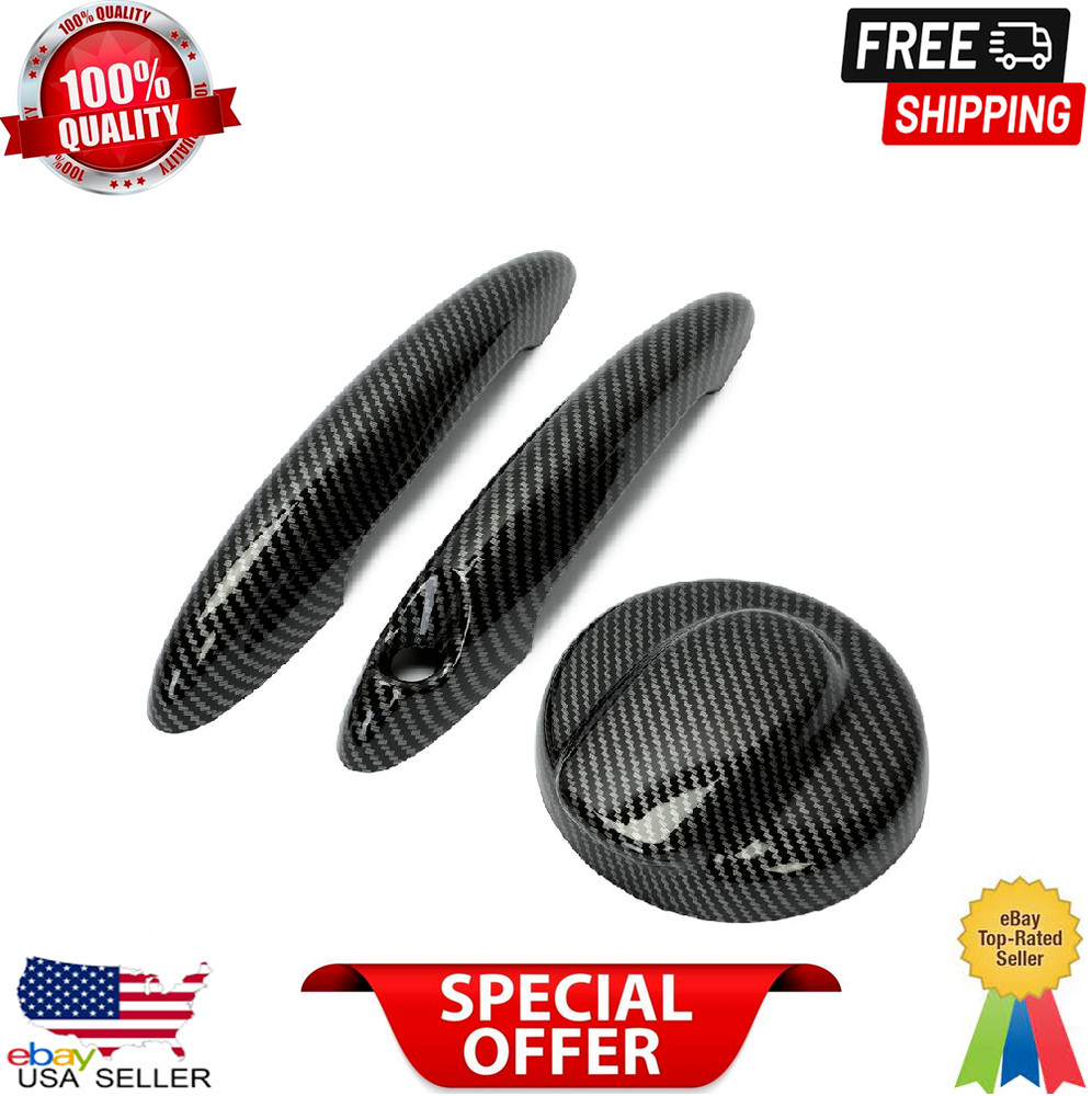 Gas Tank Cap+2X Door Handle Covers For MINI R50 R52 R53 R57 R58 Cooper S 06-14