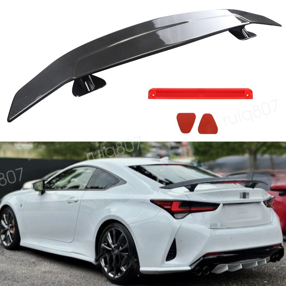 Carbon Fiber Style 46″Rear Trunk Spoiler Lip Wing Racing For Lexus RC200t RC300