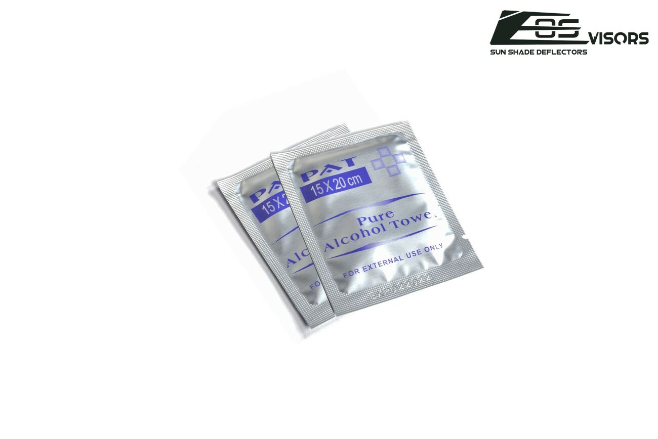 EOS Visors For 15-20 Ford F-150 Crew Cab IN-CHANNEL Side Window Rain Guards