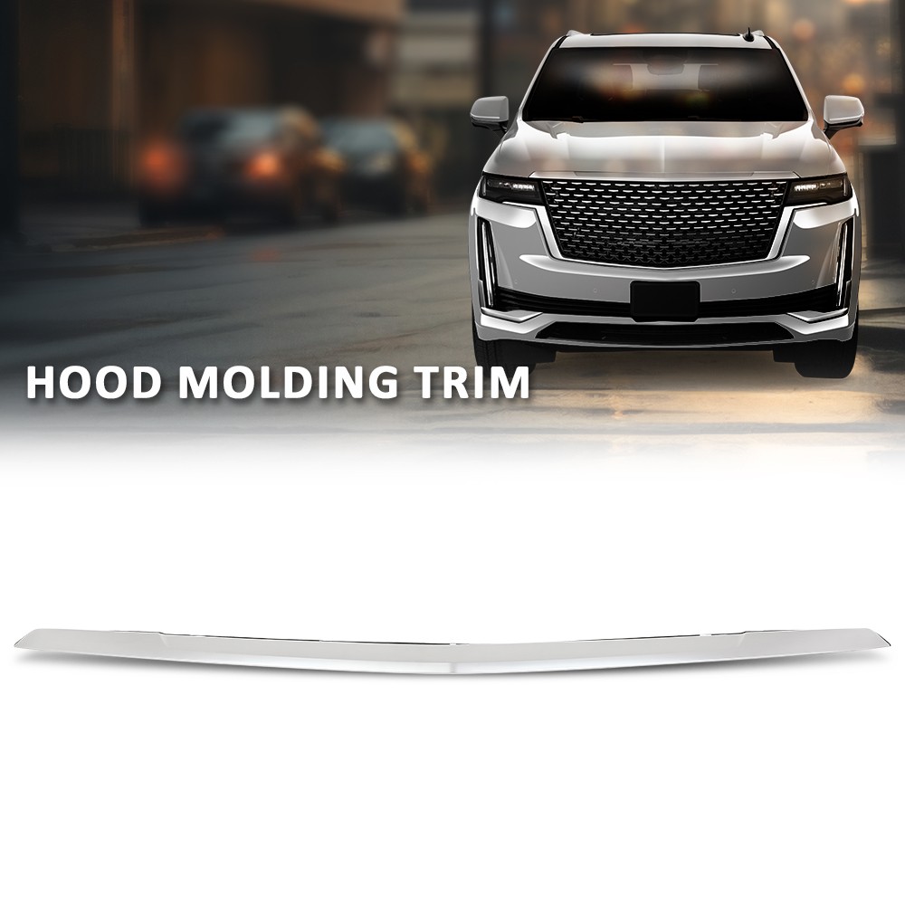Front Hood Molding Trim Fit For 2021 2022 2023 Cadillac Escalade ESV GM1235138