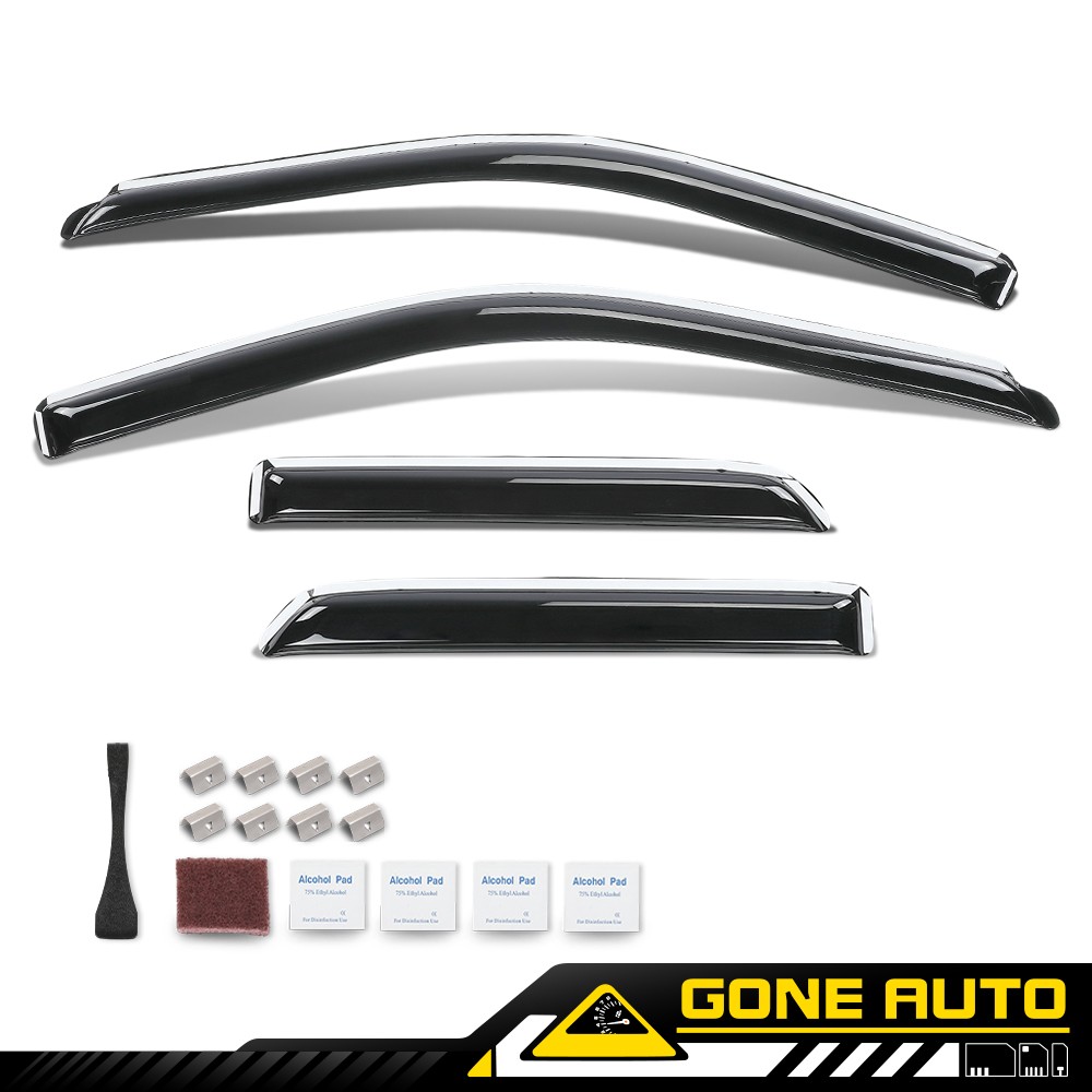 Rain Guards Deflectors Window Visors Fit for 2009-24 Ram 1500 & Classic Quad Cab