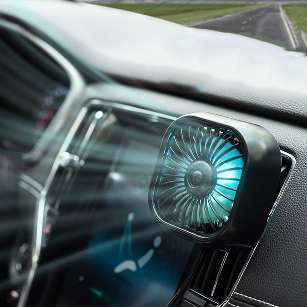 Car Air Vent Clip USB Fan with Quiet Operation and Adjustable 3 Speed Cooling