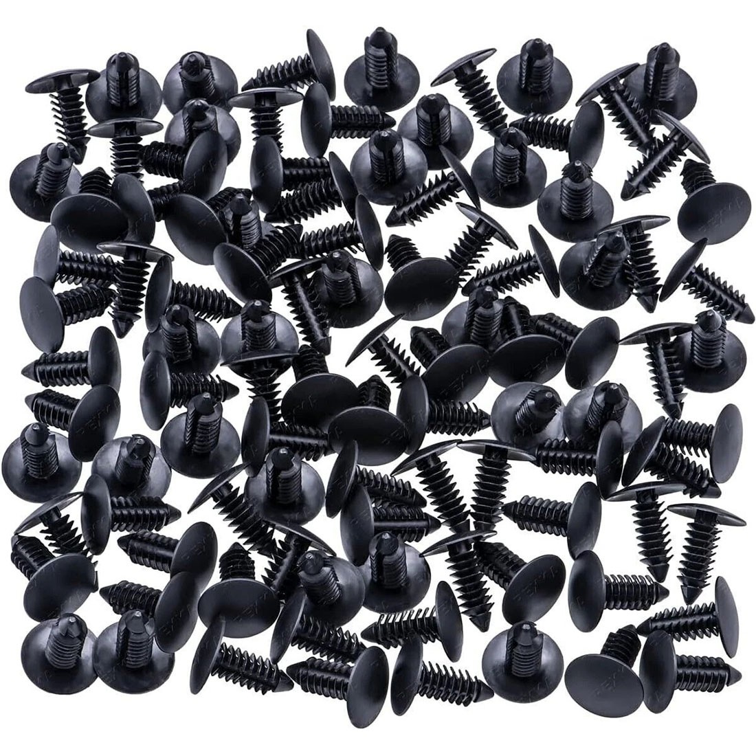 100x 8mm Bumper Clips Auto Car Hole Plastic Rivets Fastener Fender Push Trim Pin